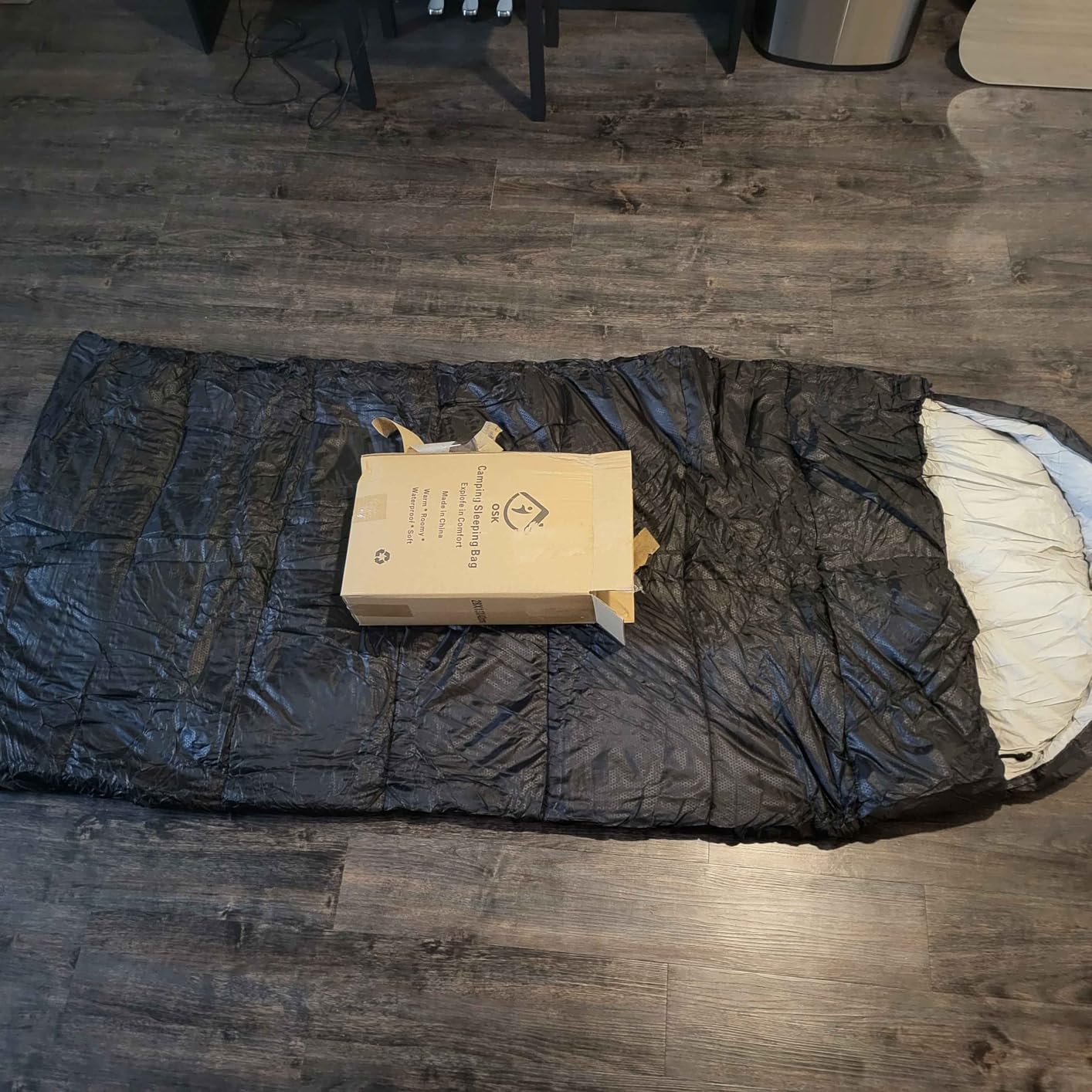 XXL Sleeping Bag for Adults Lightweight 41-59℉, 3-4 Season Waterproof Camping Sleeping Bag with Compression Sack for Backpacking Hiking customer photo 2
