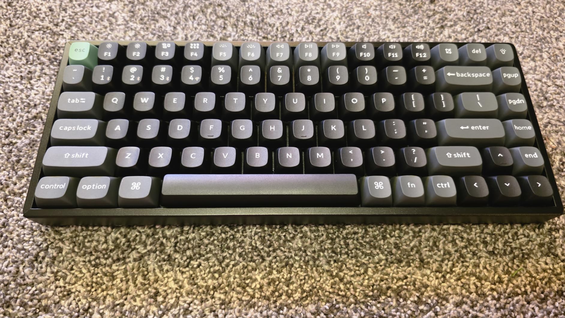 Keychron K2 Ultra 75% Wireless Mechanical Keyboard, 8000Hz Polling Rate | Hot-swappable tactile brown switches, aluminum frame, PBT keycaps, 760h battery, Bluetooth/2.4GHz/wired, Mac/Windows/Linux. customer photo 1