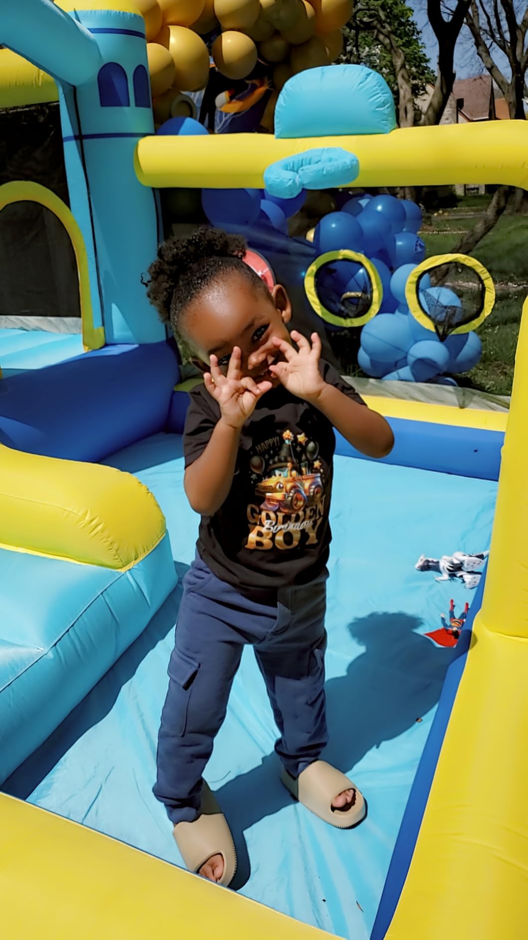 Bounce House, 8-in-1 Gameplay Mode Inflatable Bounce House for Kids | Sturdy and Durable Bouncy House with Blower, Bouncy Castle with Slide, Great for Indoor, Outdoor & Backyard, Birthday Parties customer photo 1