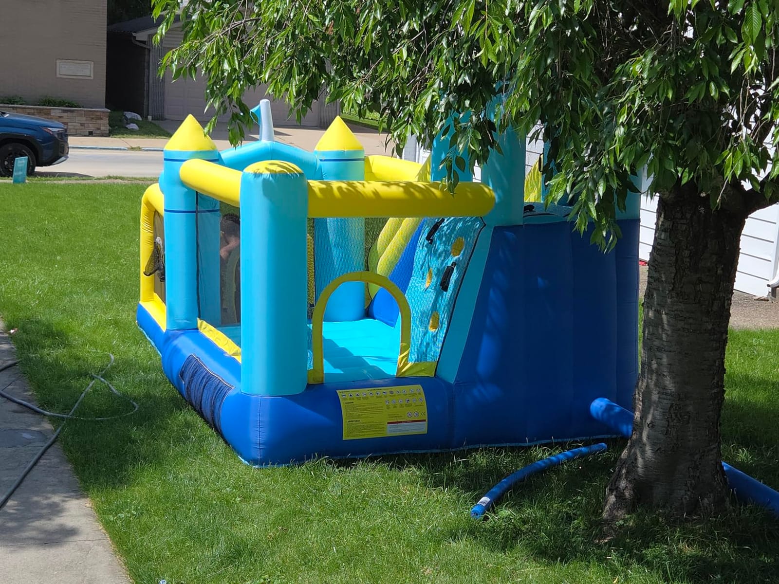 Bounce House, 8-in-1 Gameplay Mode Inflatable Bounce House for Kids | Sturdy and Durable Bouncy House with Blower, Bouncy Castle with Slide, Great for Indoor, Outdoor & Backyard, Birthday Parties customer photo 2