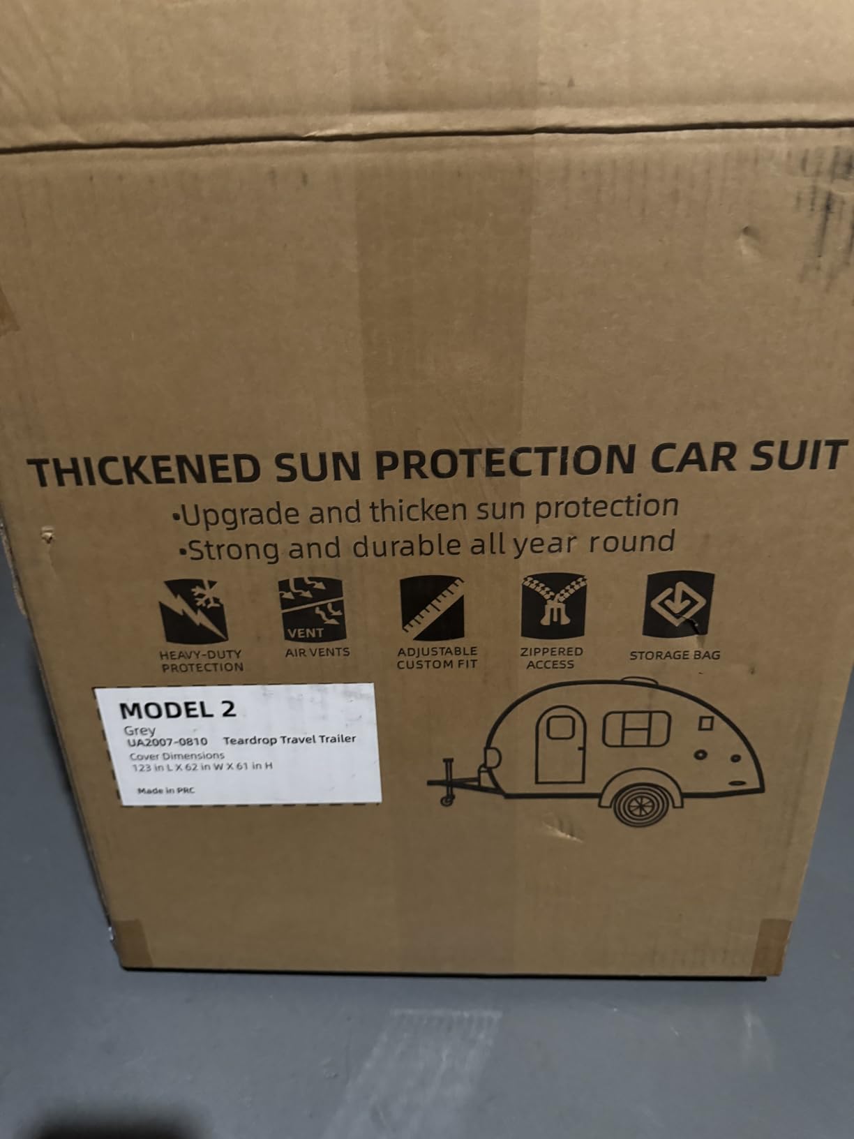 Umbrauto RV Cover 27-30ft: 9 Layers Travel Trailer Cover, Waterproof Camper Cover, Toy Hauler Cover with Tongue Jack Cover, Extra Windproof Ropes, Gutter Covers customer photo 2