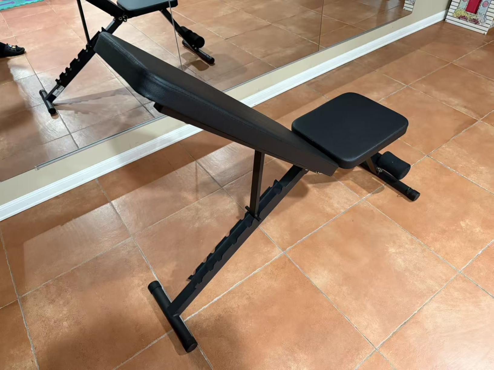 Adjustable Weight Bench for Home Gym, 600LBS Capacity Foldable Workout Bench with 7 Backrest Positions for Full Body Exercise, Compact for Small Spaces, Incline Decline Flat Bench with Quick Adjustment & Easy Folding customer photo 2