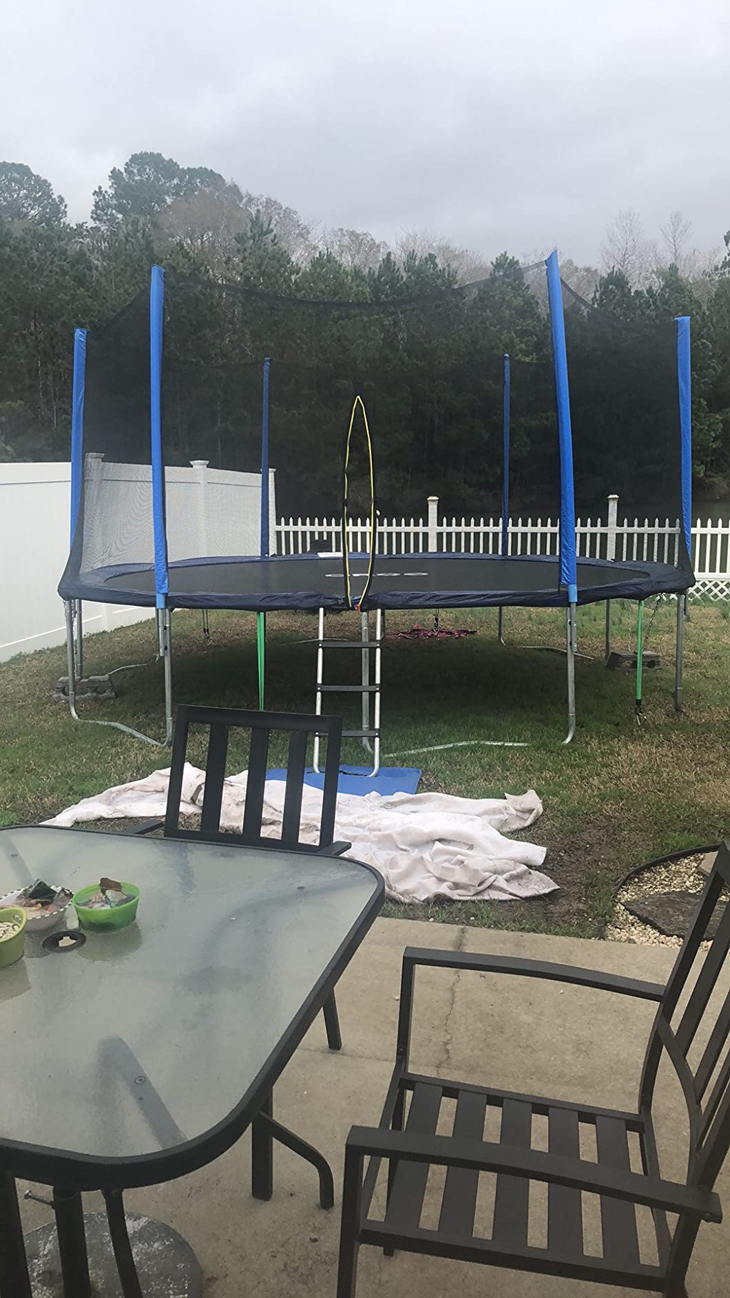 ORCC 1200LBS Weight Capacity Kids Trampoline 16 15 14 12 10 8FT Outdoor Yard Trampolines for Kids Adults, Heavy-Duty Galvanized Steel Frame Recreational Trampoline customer photo 2