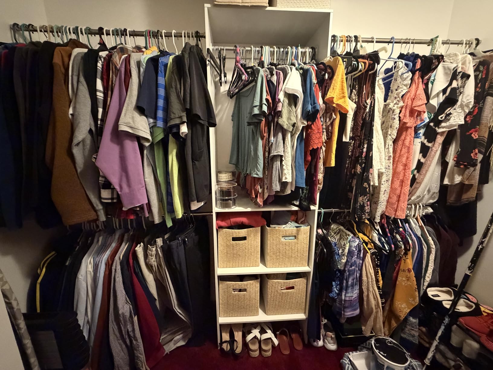 SONGMICS Closet System, Customizable Walk-In Closet Organizer System | Fits Spaces 5.8-9.6 ft with Adjustable Hanging Rods and Drawers, White, CUSTOS Collection URGR040WZ01S customer photo 1