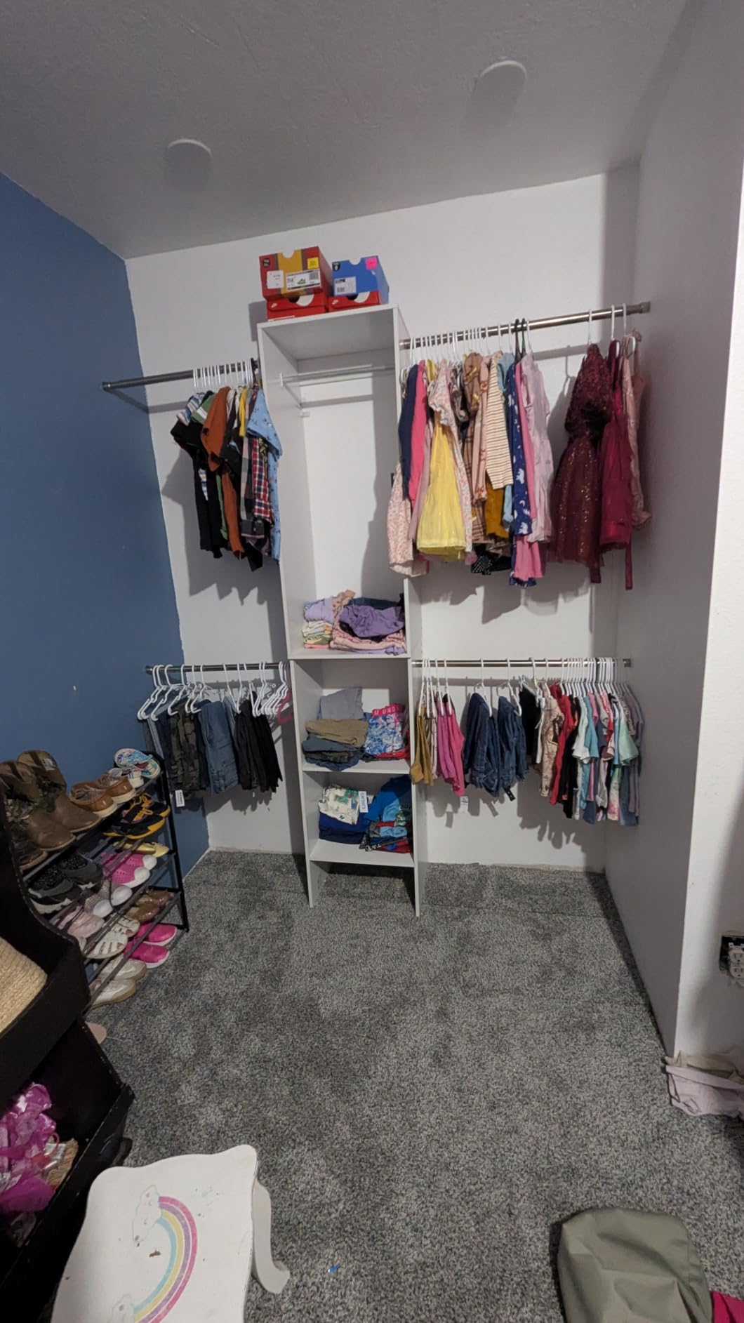 SONGMICS Closet System, Customizable Walk-In Closet Organizer System | Fits Spaces 5.8-9.6 ft with Adjustable Hanging Rods and Drawers, White, CUSTOS Collection URGR040WZ01S customer photo 2
