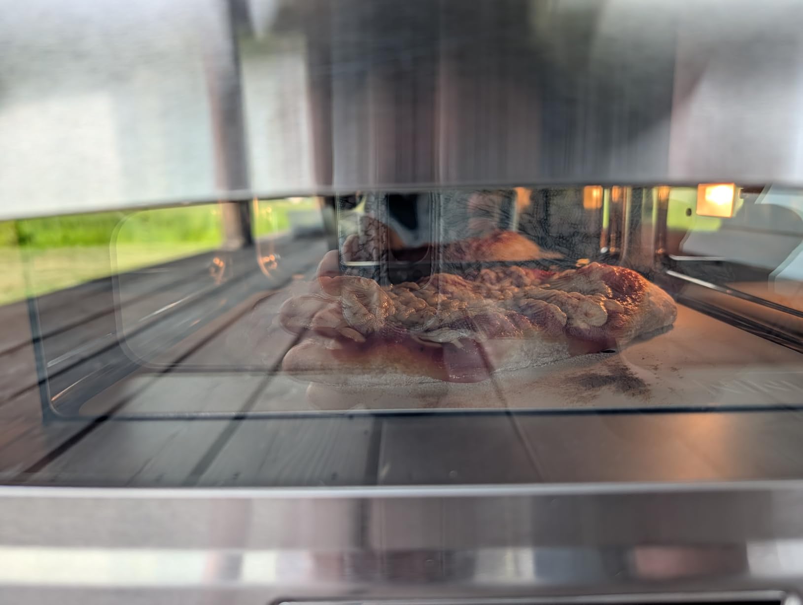 Ninja Artisan™ 5-in-1 Portable Electric Pizza Oven, Blue & Gold, MO201BL1 | Ninja Artisan 5-in-1 Pizza Oven offers 5 pizza styles, bakes & proofs at up to 700°F, fitting a 12
