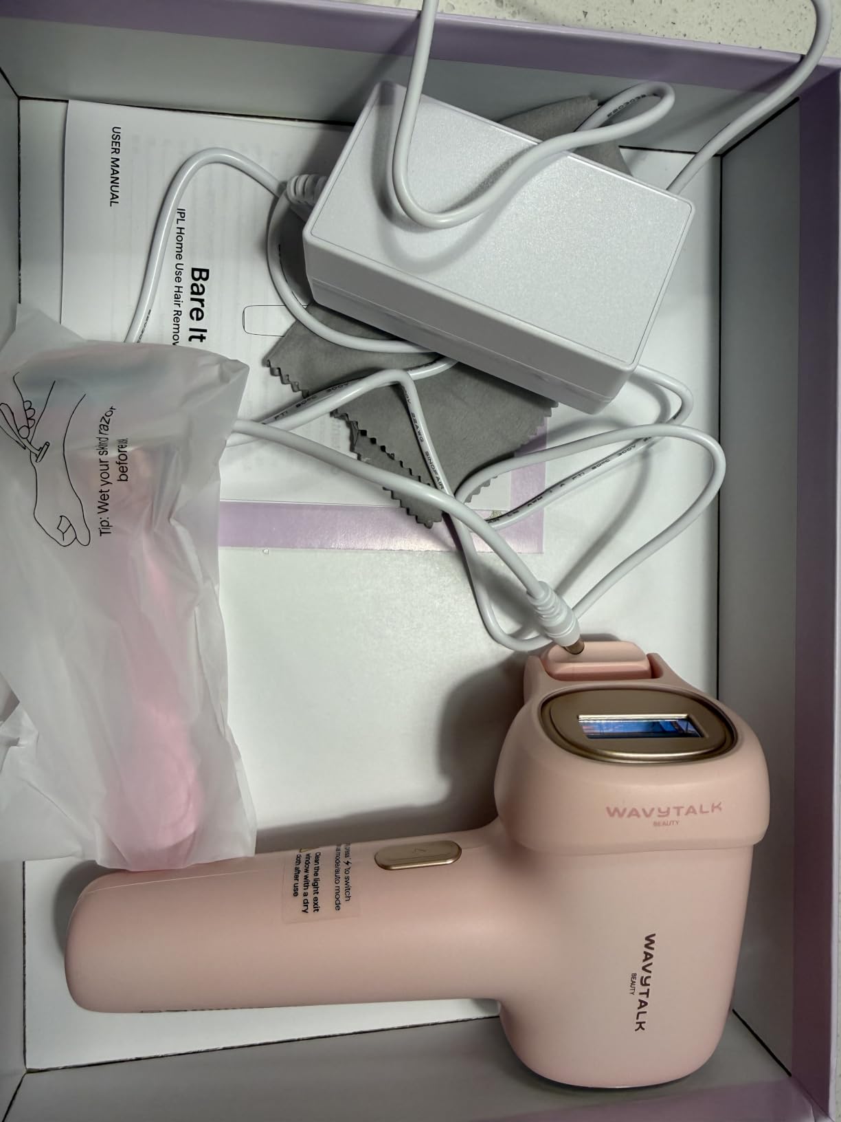 Wavytalk IPL Laser Hair Removal, Bare It with Precision Roller for Full Body | Long-Lasting & Painless, 24J Dual-Pulse & Ice Cooling, At-Home Use for Women and Men, Corded customer photo 2