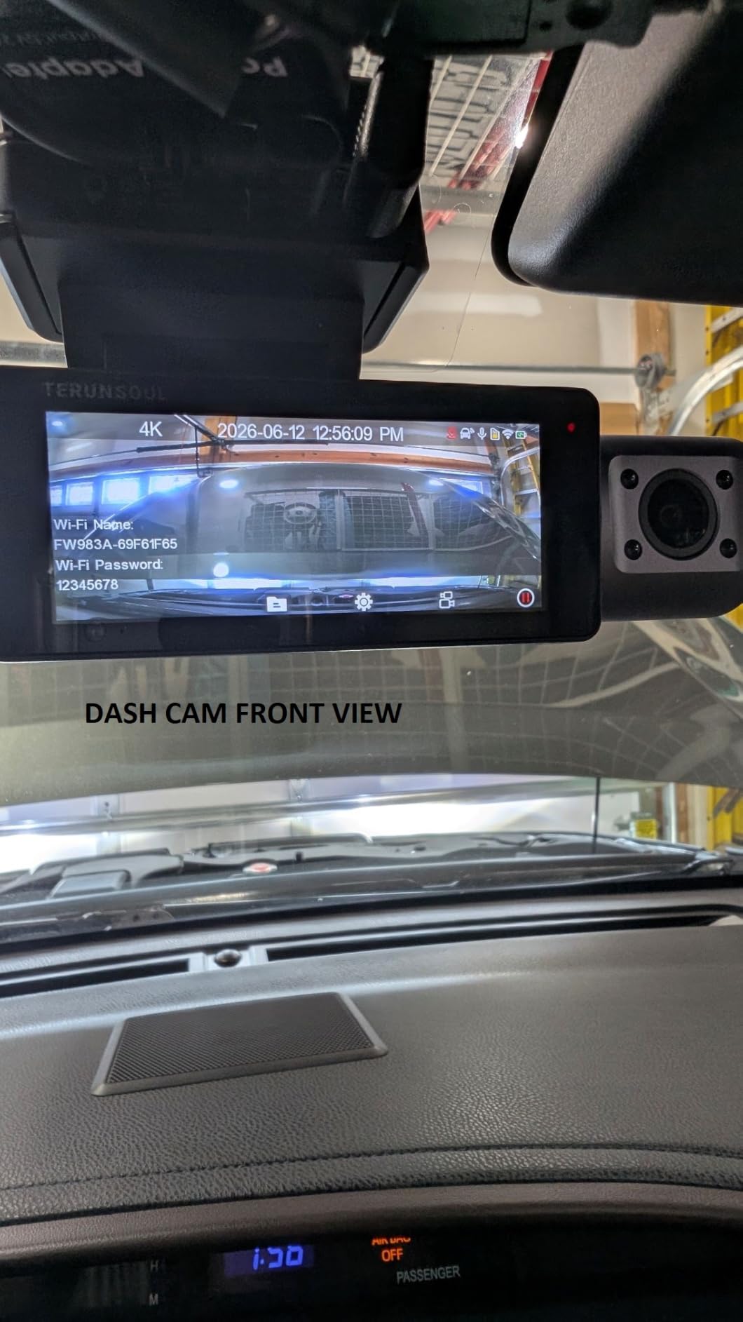 4K Dash Cam Front and Rear, Full HD 3 Channel Dashcam, Free 128GB Card | built-in 5.8GHz WiFi Built-in GPS, Collision sensor, night vision, HDR, 3.16