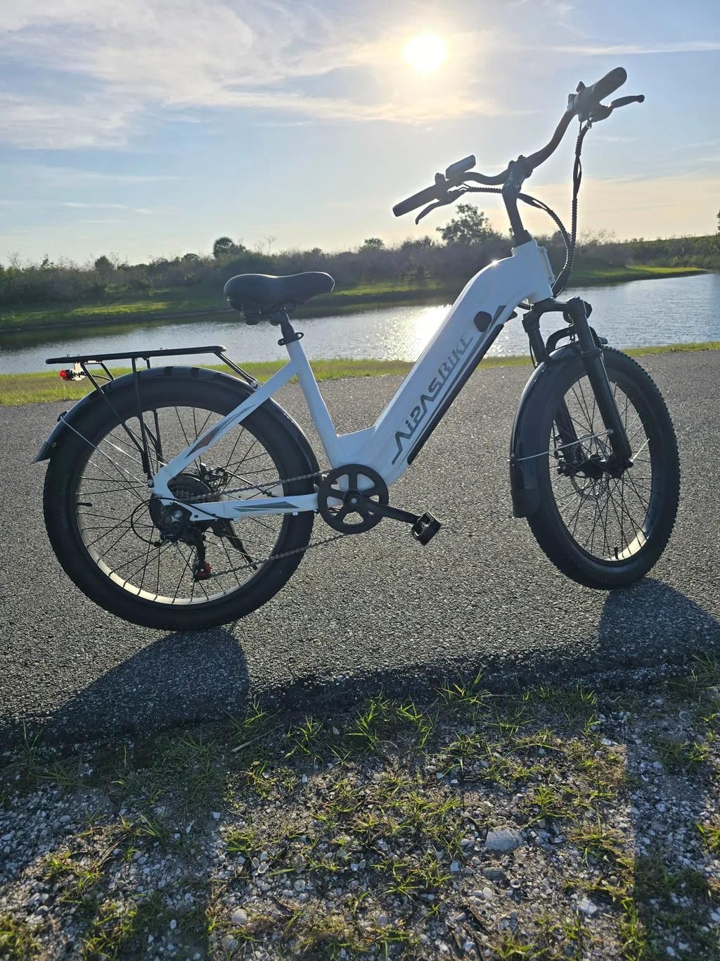Aipas C1 Max Electric Bike for Adults Commuter, 85 Miles Long Range Ebike with 1100W Peak Motor, 24