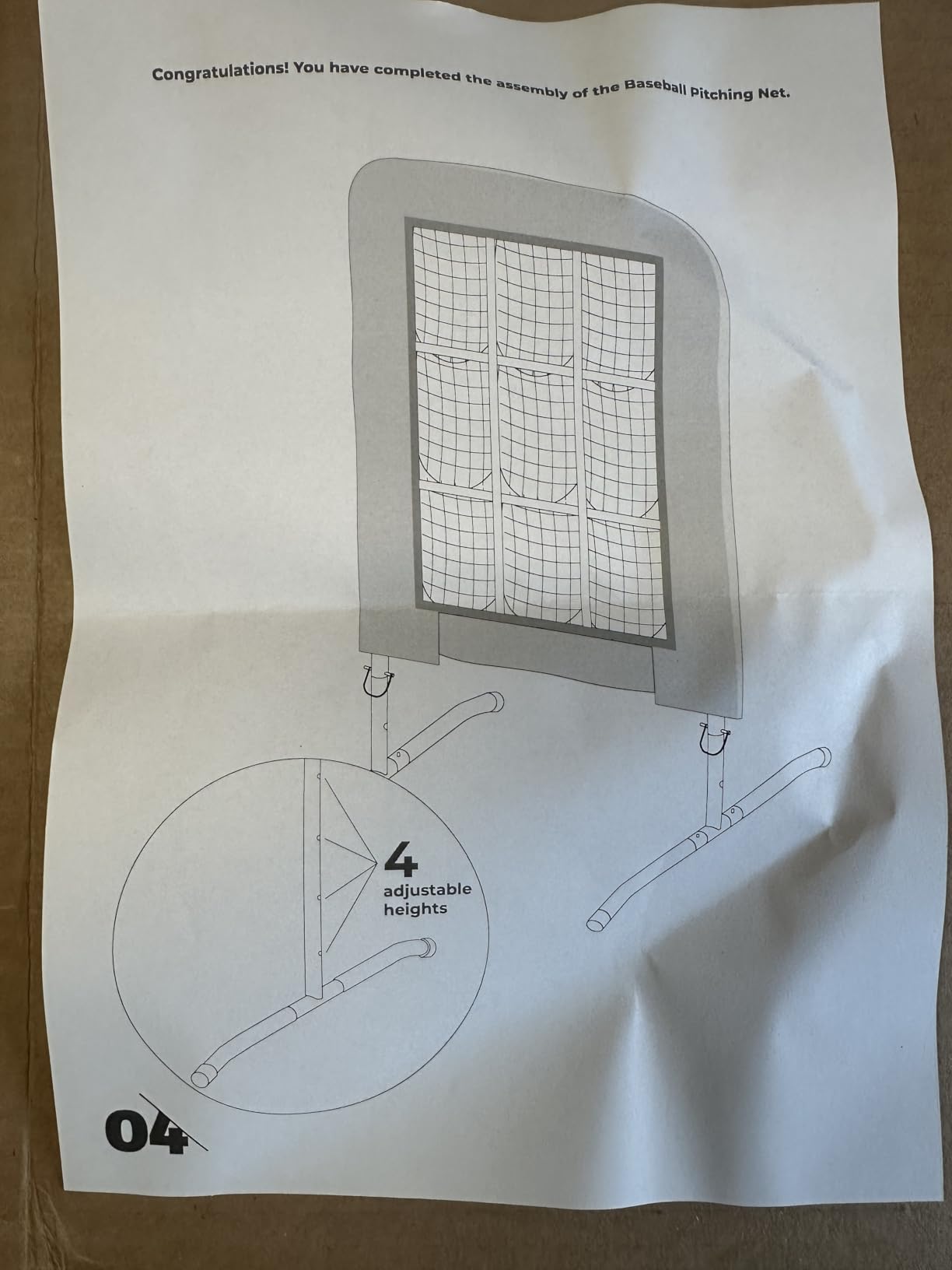 9 Hole Pitching Net with Strike Zone, Baseball Softball Pitching Target for Accuracy Training customer photo 2
