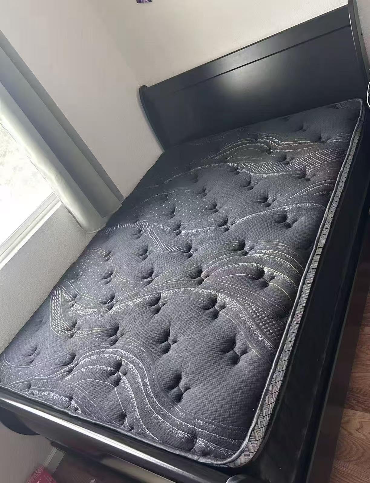 12 Inch RV Short Queen Mattress, Upgraded 7-Zoned Support Hybrid RV Queen Mattress In A Box with Cooling Gel Memory Foam & Pocket Coils, 365-Night Trial, Motion Isolation, Medium Firm, 60