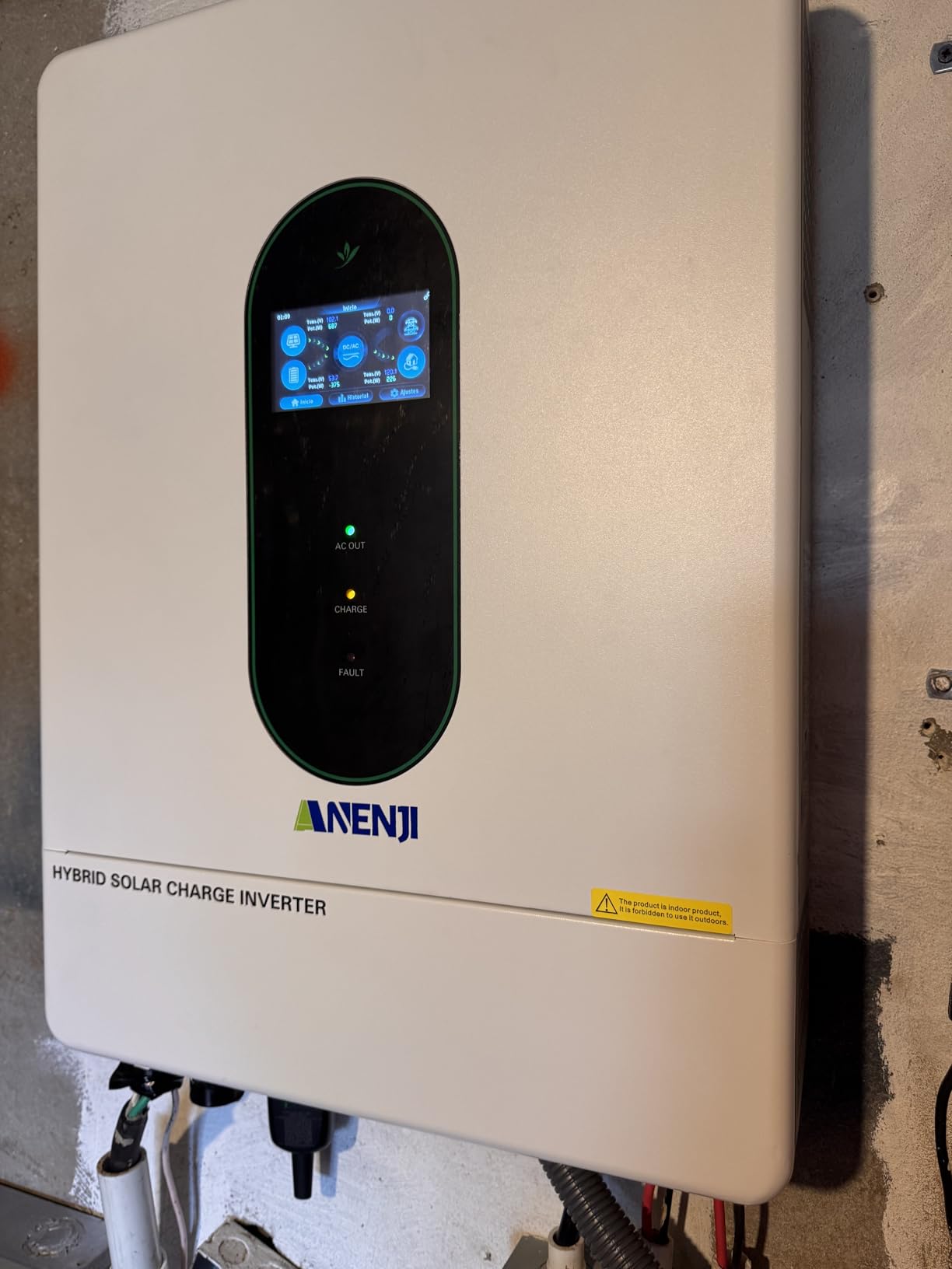 12000W Solar Hybrid Inverter 48V DC to 120V/240V AC Single Phase Split Phase Power Inverter, Pure Sine Wave, Built-in 2 MPPT Controller, Max. 220A Battery Charging, Parallel 6 Units, UL1741 customer photo 2