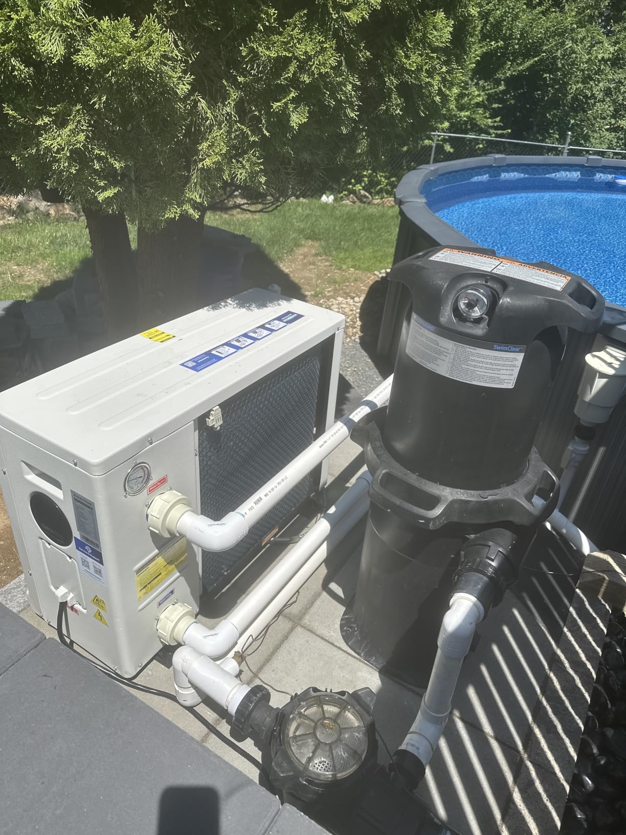 AQUASTRONG Swimming Pool Heat Pump, Pool Heater for Above Ground and Inground Pool, Heating and Cooling Pool Heater, for 6500 Gallons customer photo 1