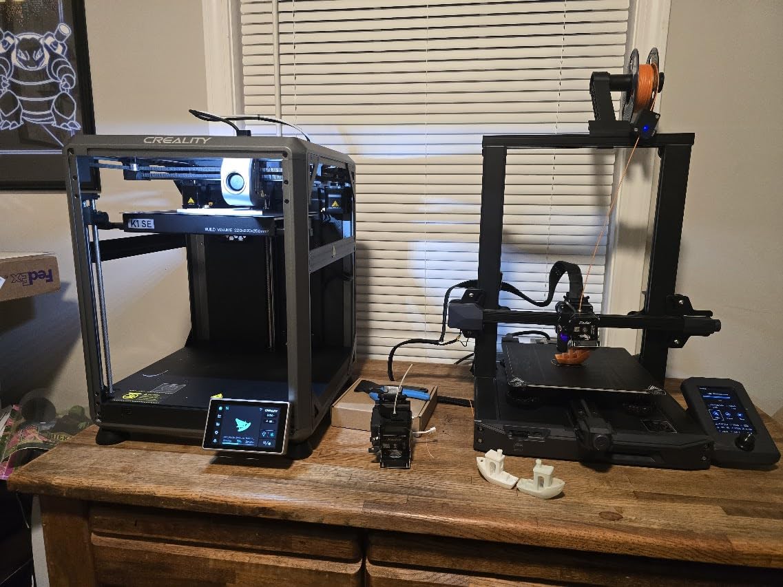 Creality K2 SE 4C 3D Printer, Multi-Color 3D Printer, 500mm/s Fast Printing | Heated Bed, 95% Pre-Assemble, Auto Leveling, 220×215×245mm Print Size, Ideal FDM 3D Printer for Kids Adults Beginners Makers customer photo 1