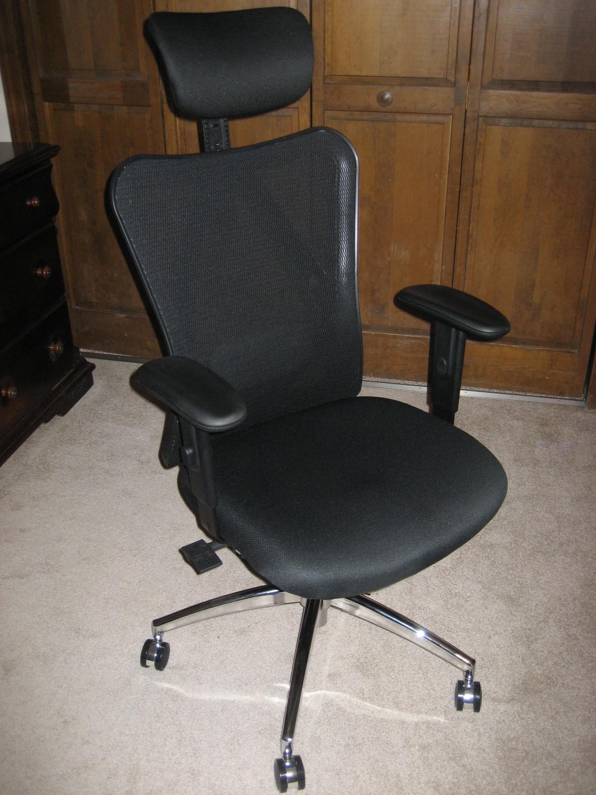 SIHOO B100 Mesh Office Chair, Comfy Ergonomic Office Chair | Mesh Office Chair with Adaptive Lumbar Support, Desk Chair with Wide Headrest, 300 LBS Grey customer photo 2