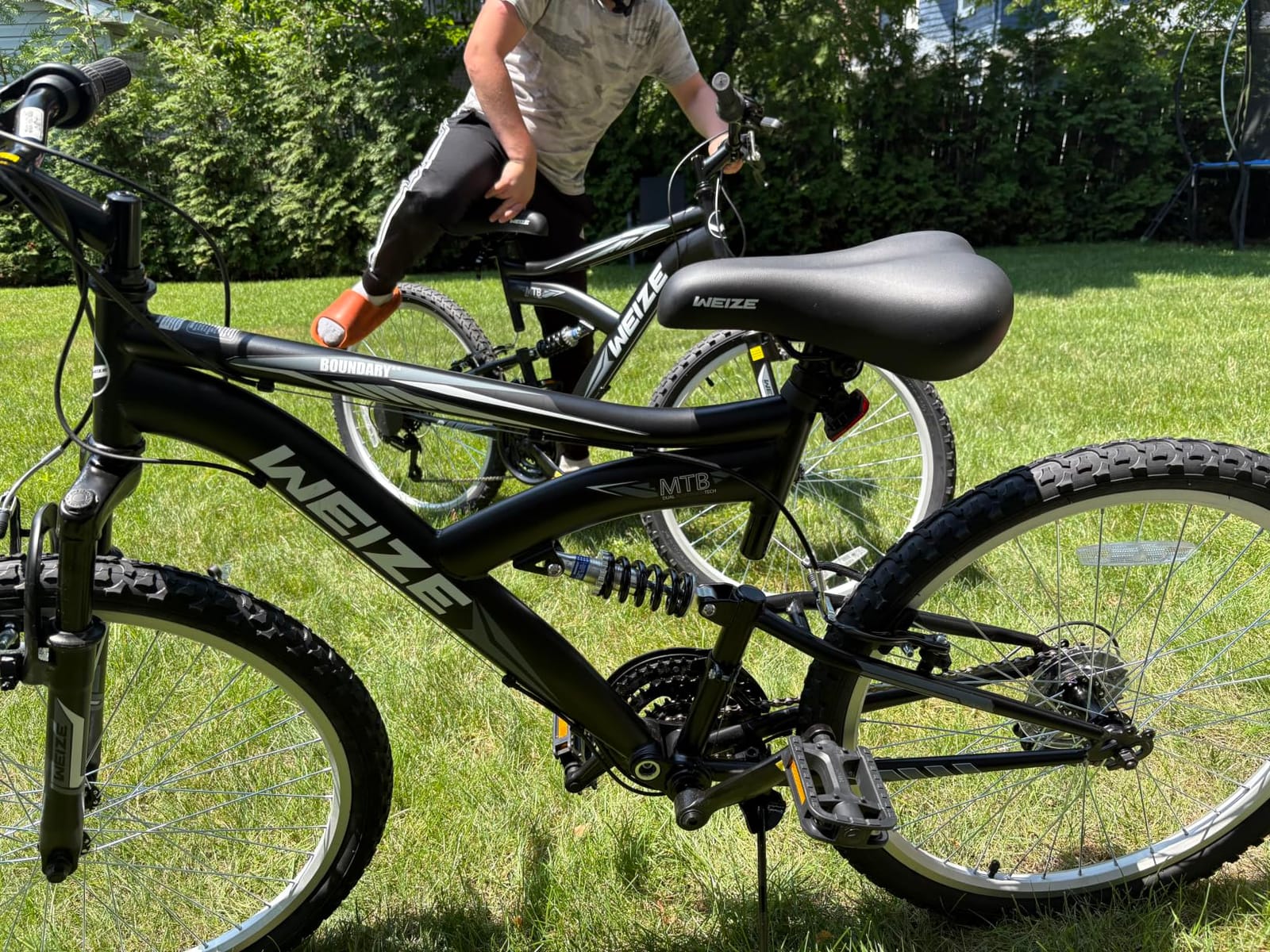 WEIZE Kids Mountain Bike 20 24 Inch Teen Bicycle Youth Boy Girl Rider MTB Dual Suspension 7-Speed customer photo 2