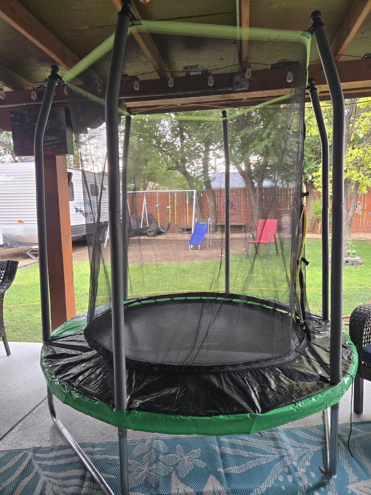 AOTOB 12 FT/14 FT Rectangle Trampoline with Net | Perfect Outdoor Rectangular Trampolines for Kids - Gymnastics Style Tranpoline with Enclosure & Ladder, Max Load 440 lbs customer photo 2