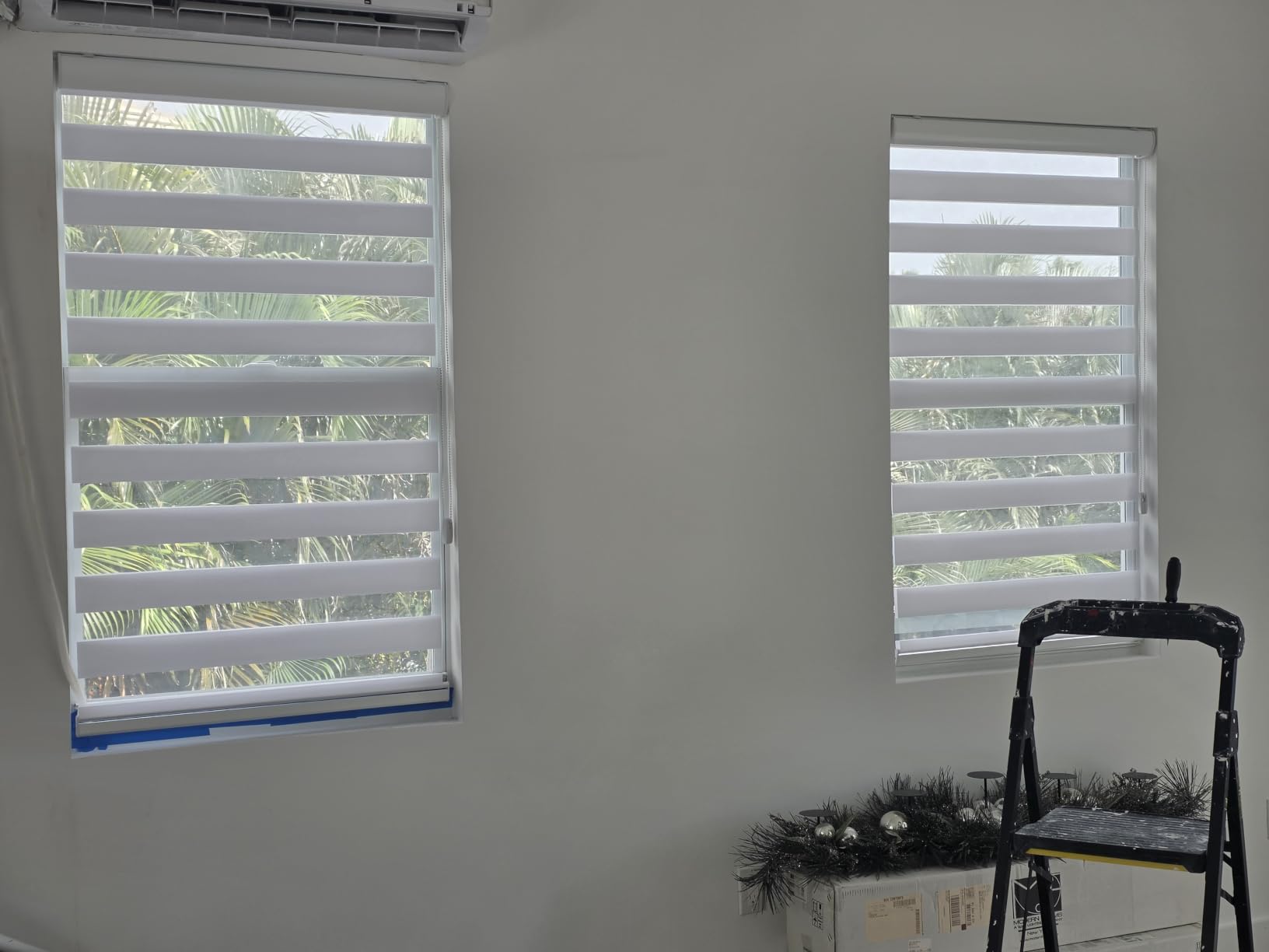 Pinecrest Custom Zebra Blinds for Windows, White, 70