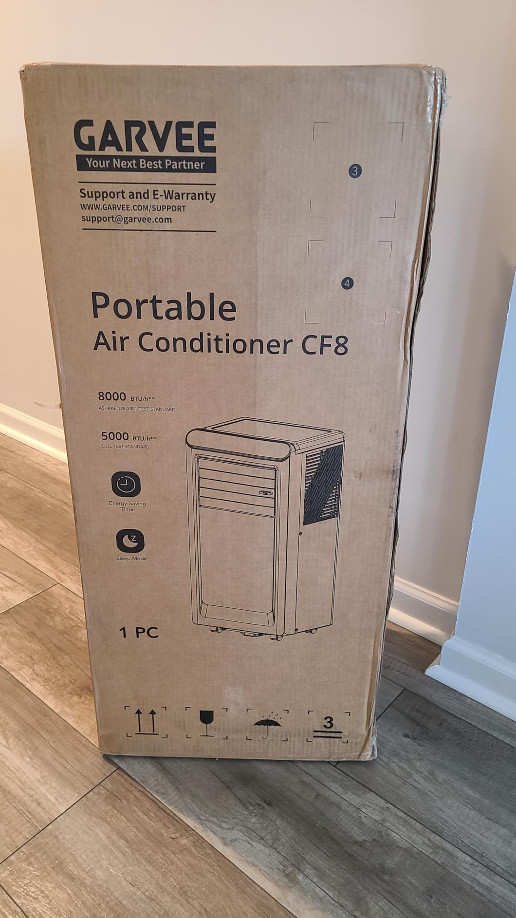 Garvee Portable Air Conditioner, 14000 BTU Portable AC Unit, Cool/Dry/Fan/Sleep Mode, 24H Timer, Window Kit & Remote Control Included, Quiet Operation, Fast Cooling for Bedroom/Office/Living Room customer photo 1