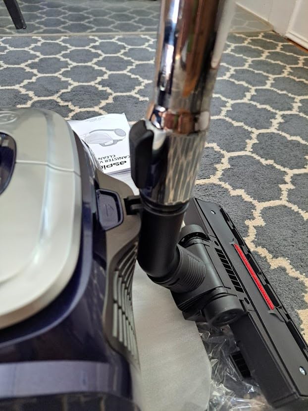 Aspiron Canister Vacuum, Upgraded 1600W Bagless Canister Vacuum Cleaner | Auto Cord Rewind, H13 HEPA Filter, 4Qt Large Capacity, 5 Tools for Hard Floors, Carpet, Pet, Upholstery, Tiles, Navy customer photo 1