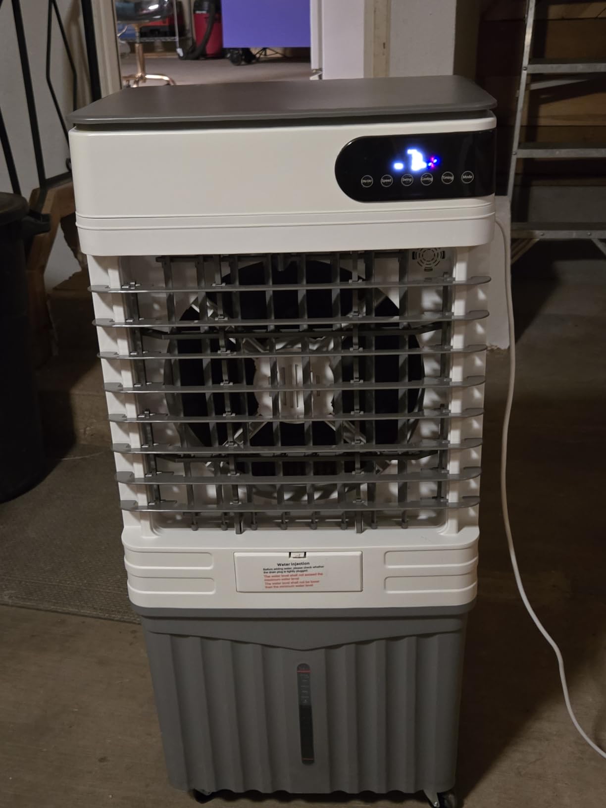 4000 CFM Evaporative Air Cooler, 13.8 Gal Portable Swamp Cooler | 120° Oscillation, 3 Speeds, Remote, 1-12H Timer, Ice Packs for Patio & Workshop customer photo 1