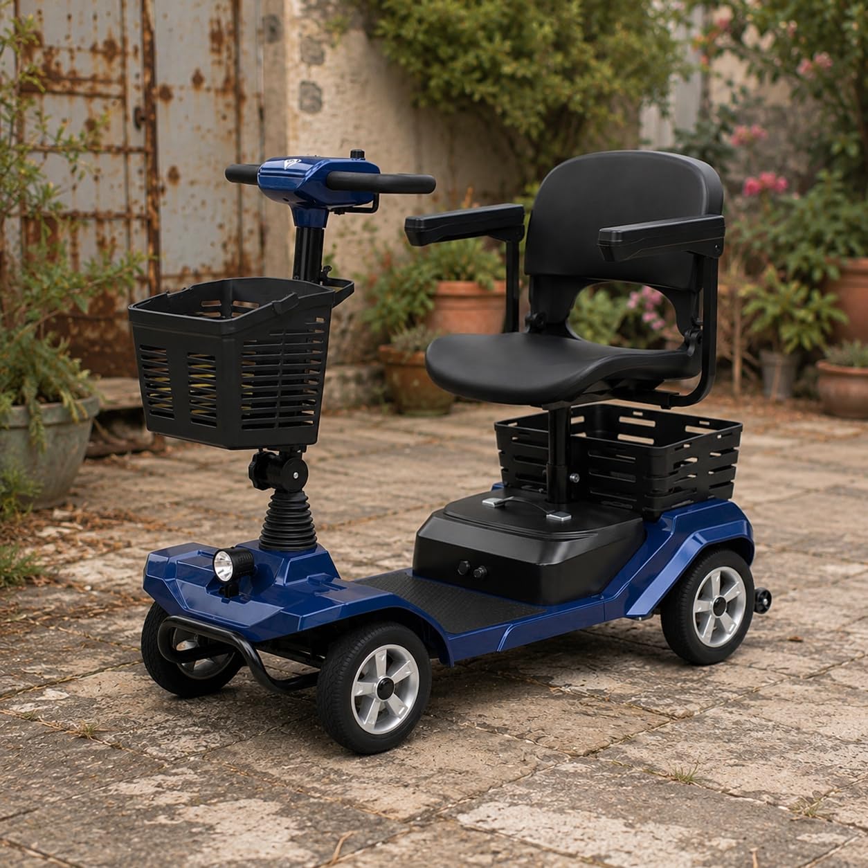 Hoverfly 4-Wheel Mobility Scooter for Seniors/Adult, NFC Keyless Start | Max 12.4-Mile & 4.7Mph, 9