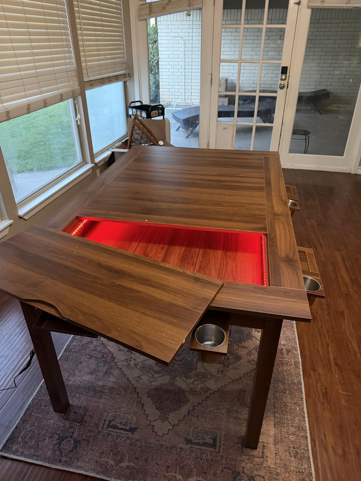 Board Game Table with Led Lights, 63
