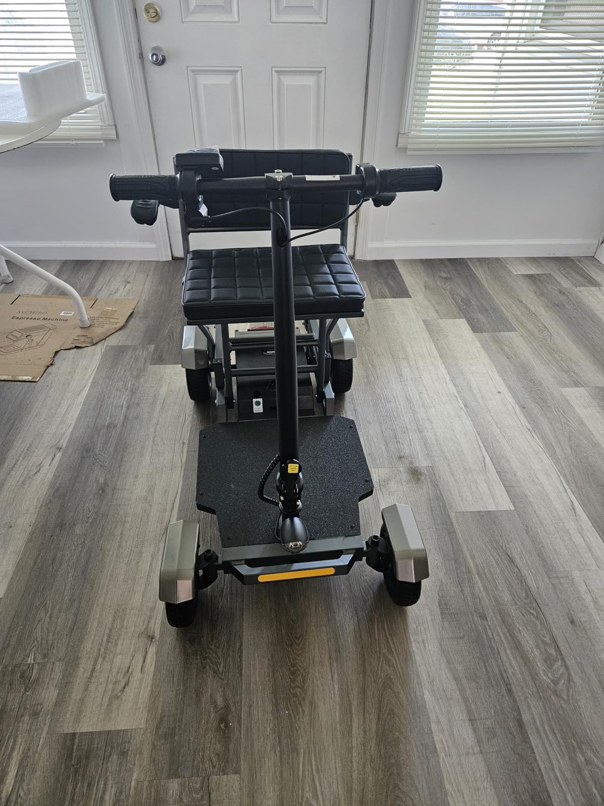Lightweight Mobility Scooters for Seniors and Adults, Foldable 4-Wheel Motorized Scooter with Storage Crate & Basket, Aluminum Frame, 450W Brushless Motor, Led Light, 25 Miles Range, 400Lbs Capacity customer photo 2