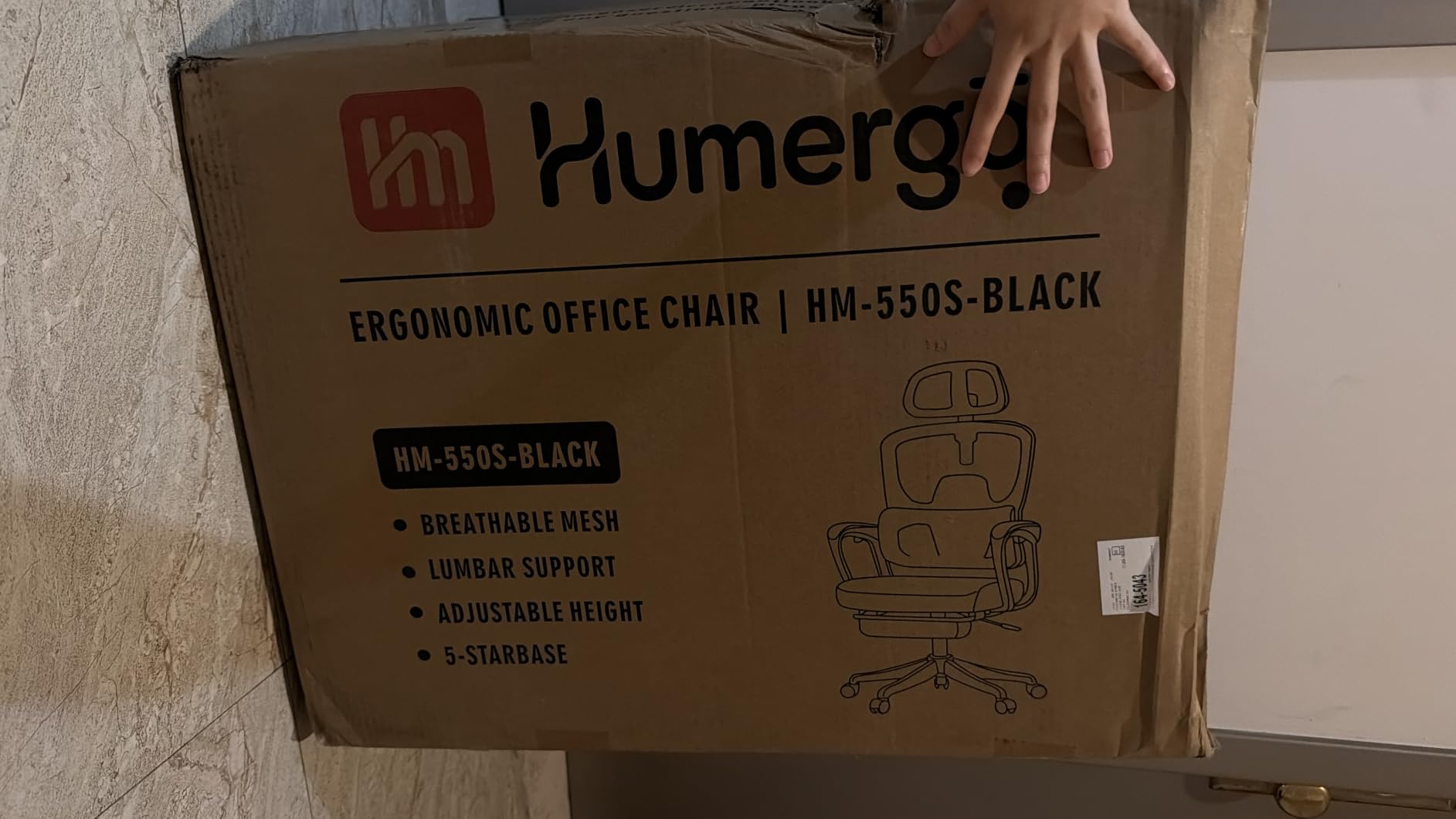 Ergonomic Office Chair with Footrest, 90-145° Reclining Desk Chair with Adjustable Lumbar Support & Headrest, High Back Mesh Computer Chair for Home Office/Gaming customer photo 1