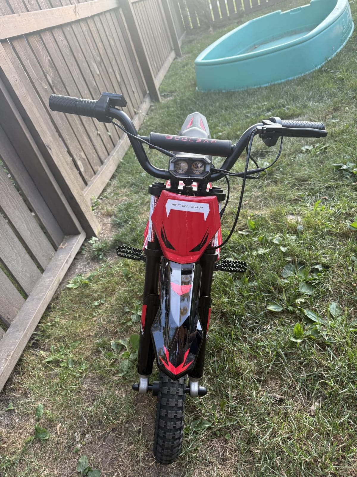K2 Kids Electric Dirt Bike, 36V 850W Peak Motor, 20 MPH, 18-Mile Range, 3-Speed Modes, Dual Suspension & Disc Brake, Electric Motorcycle for Kids Ages 4-10 customer photo 2