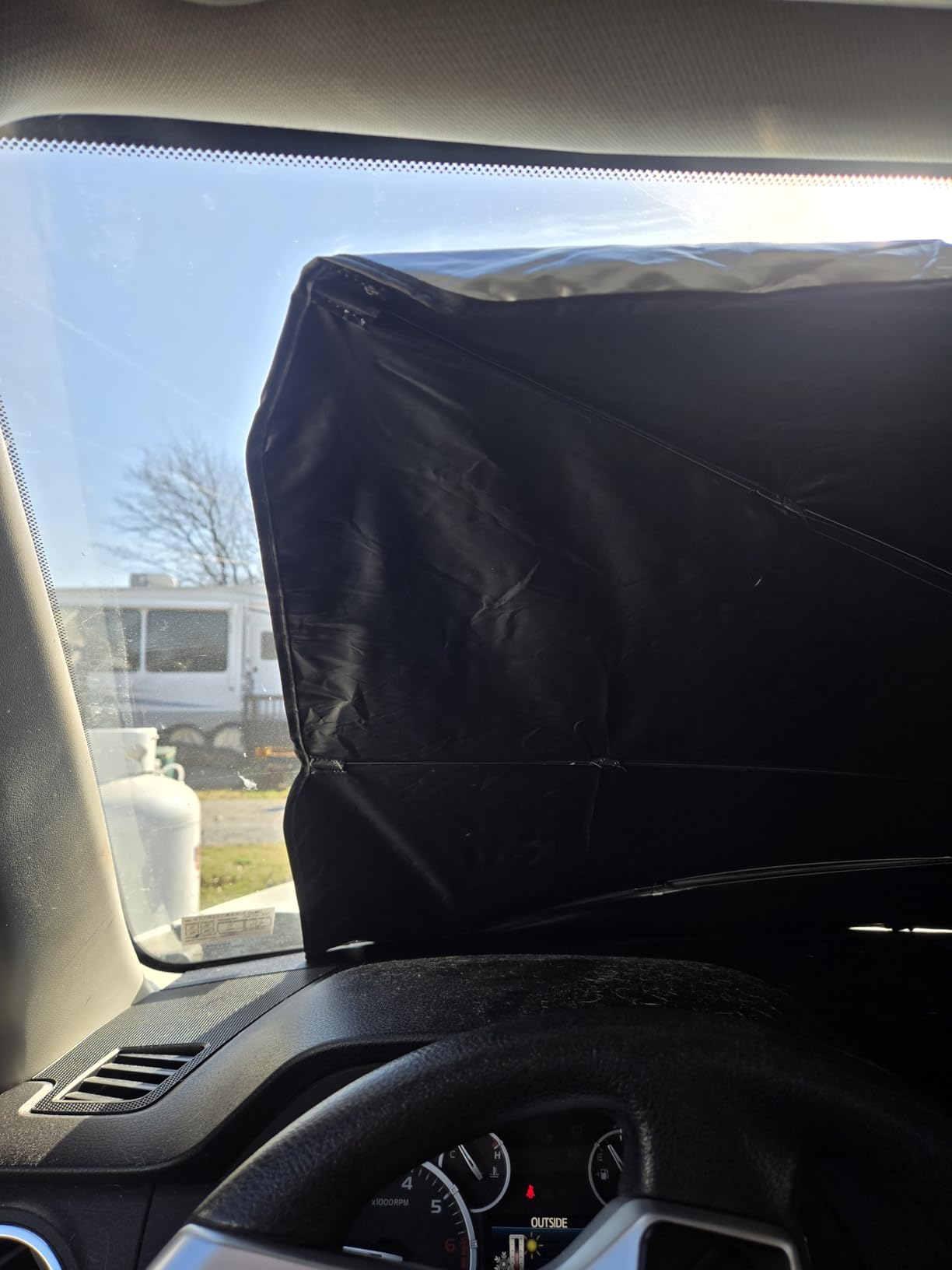 Windshield Sun Shade Umbrella, Foldable Sun Blocker for Cars (56