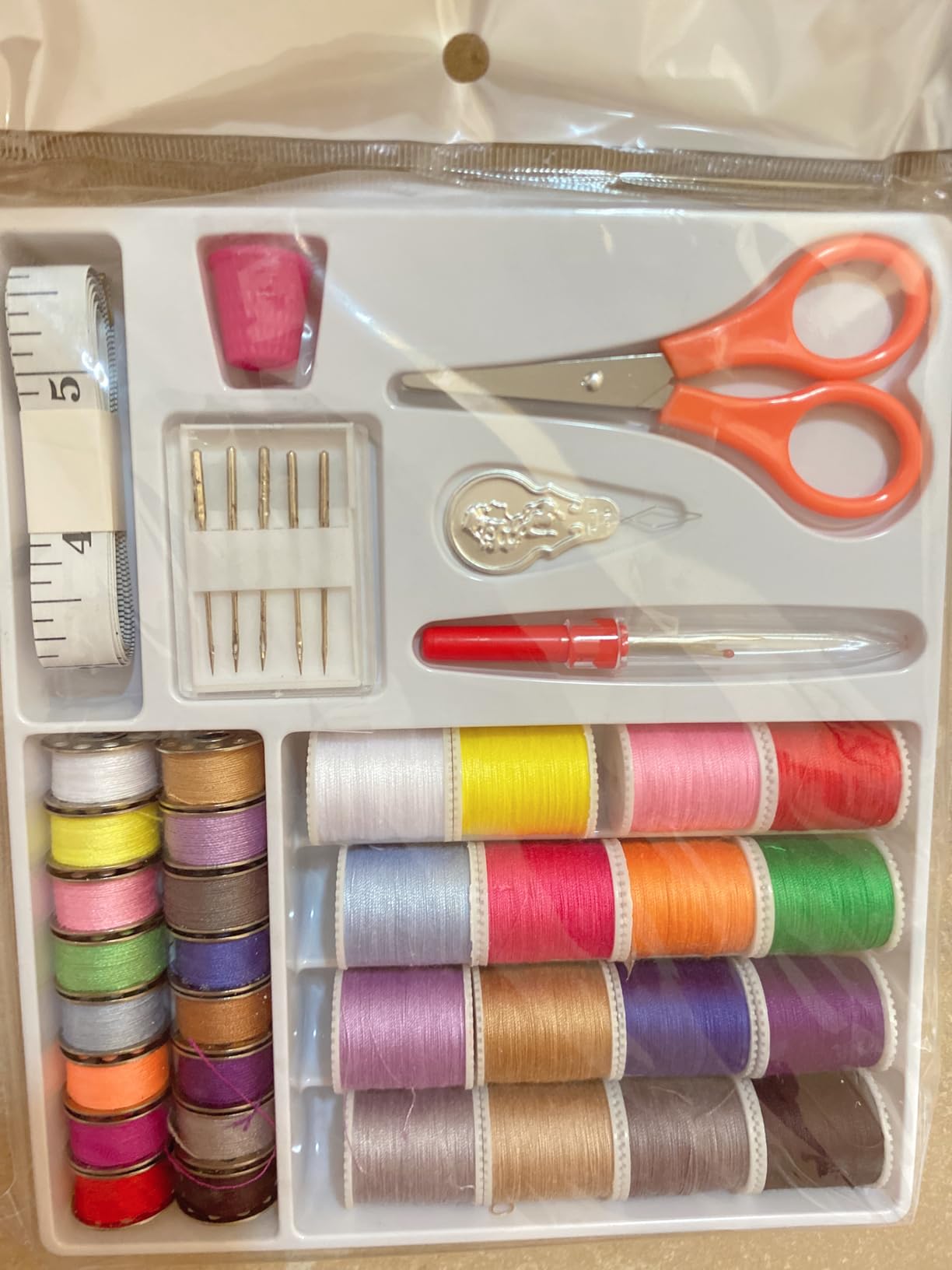 Sewing Machine for Beginners with Extension Table Mini Sewing Machines Kit Supplies 12 Built-in Stitches with Needles Assorted Thread Kit Starter Kit Easiest for Adult and Kids Ages 8-12 Easy Sewing customer photo 1