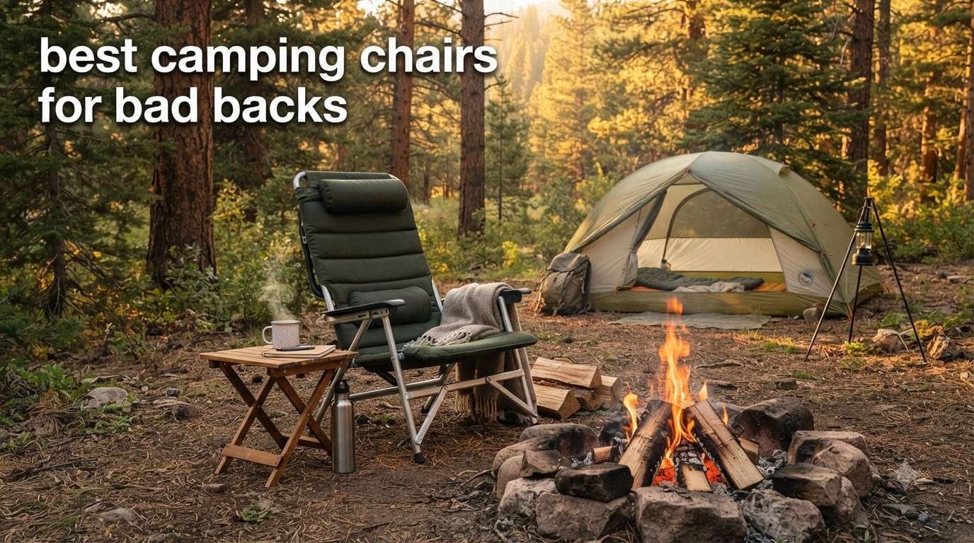 best camping chairs for bad backs