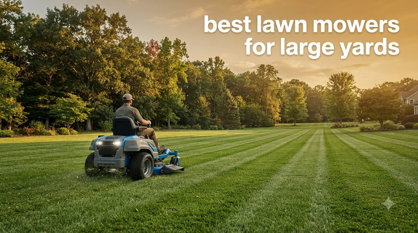 best lawn mowers for large yards