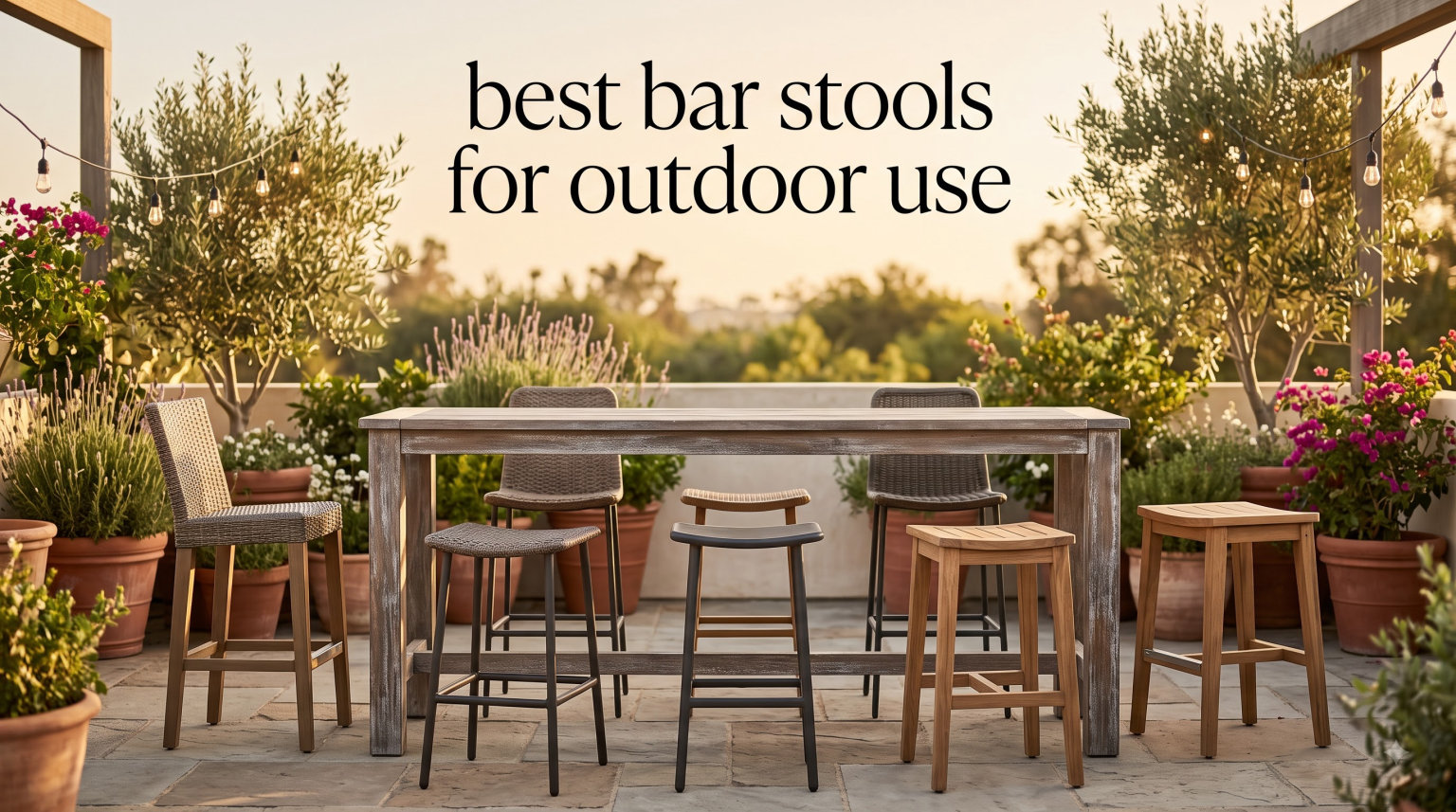 best bar stools for outdoor use