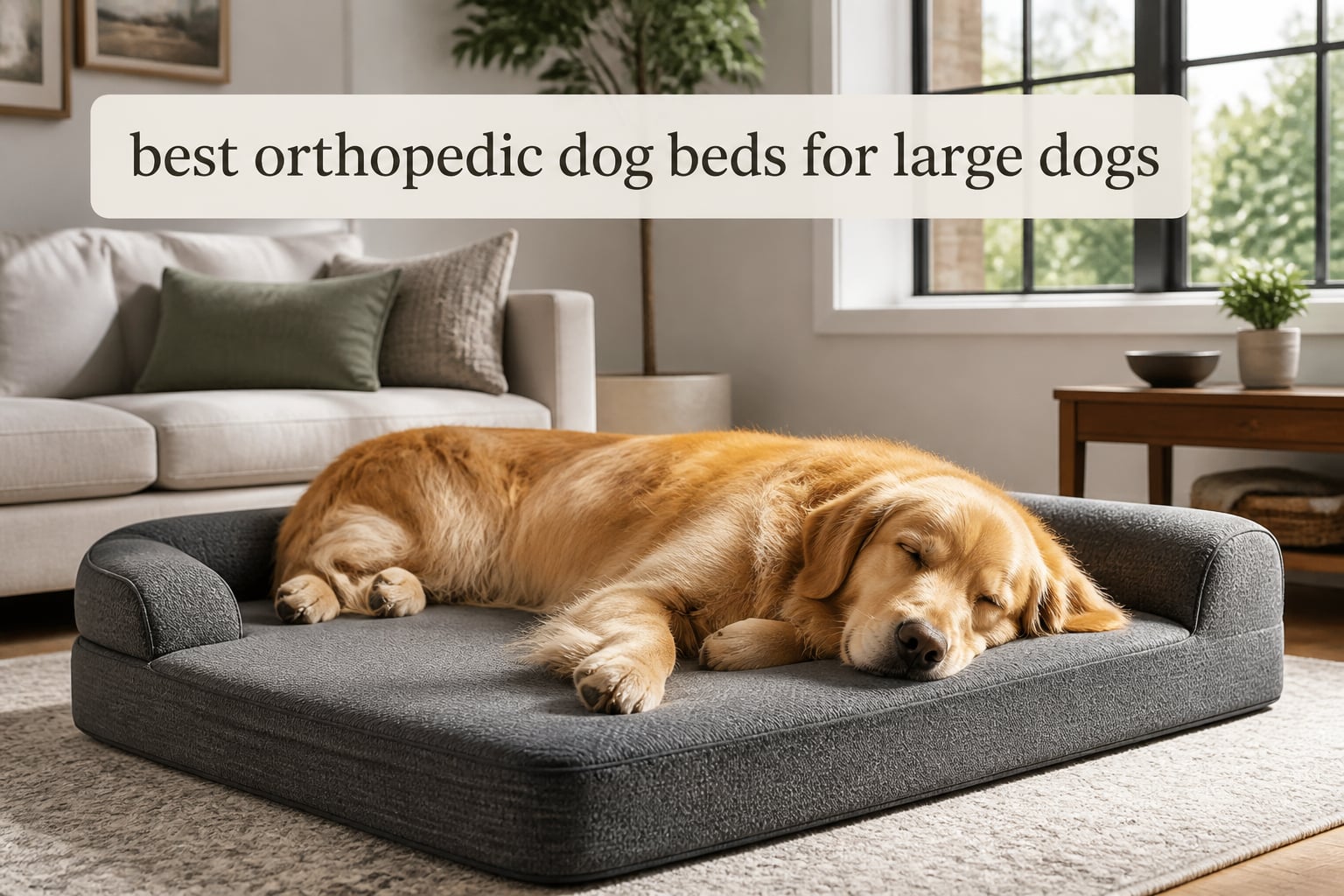 best orthopedic dog beds for large dogs