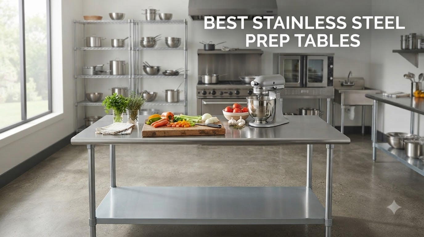 best stainless steel prep tables