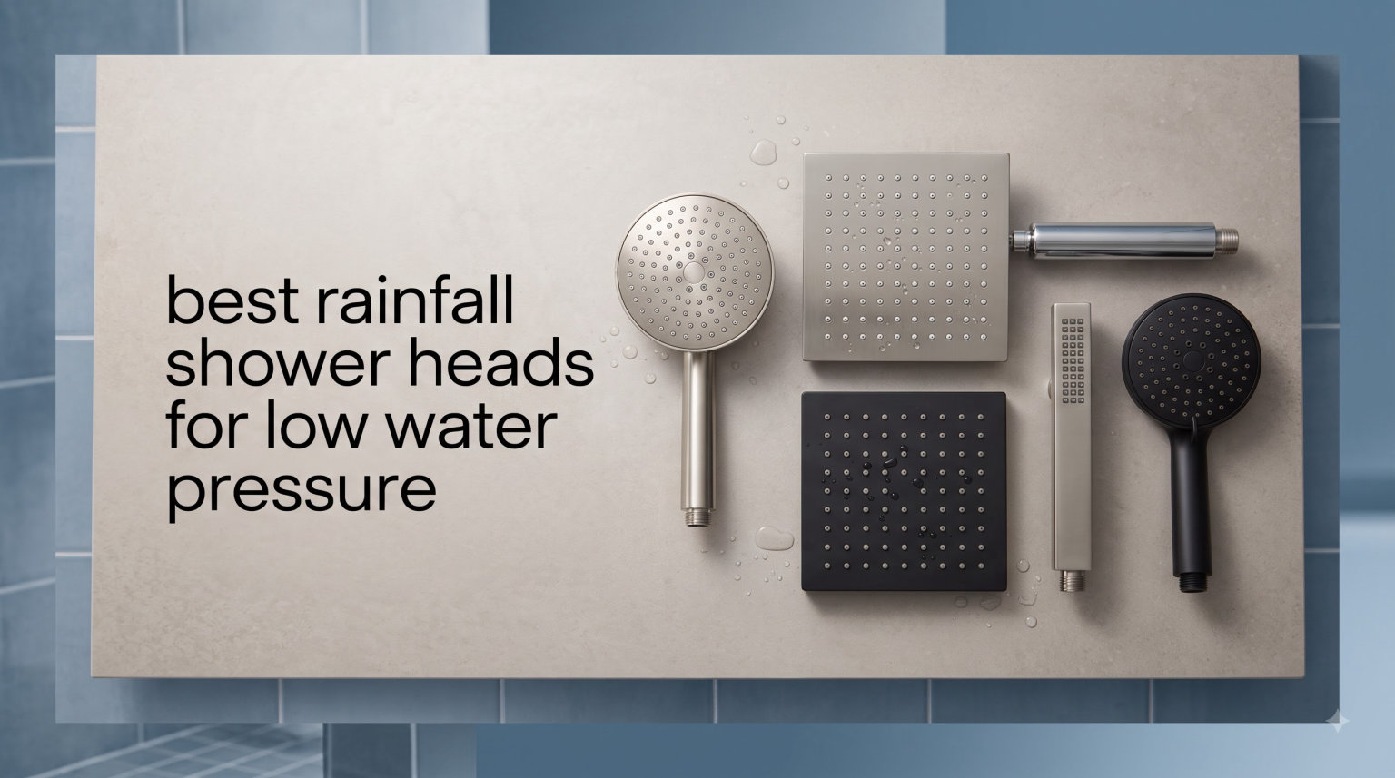 best rainfall shower heads for low water pressure