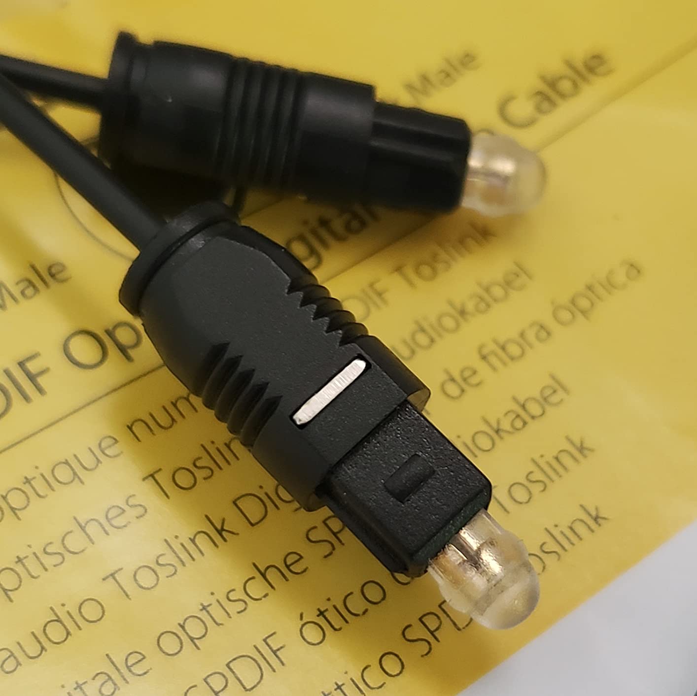 StarTech.com 10 ft. (3 m) Digital Optical Audio Cable - Toslink Digital Optical SPDIF - Ultra-Thin customer photo 2
