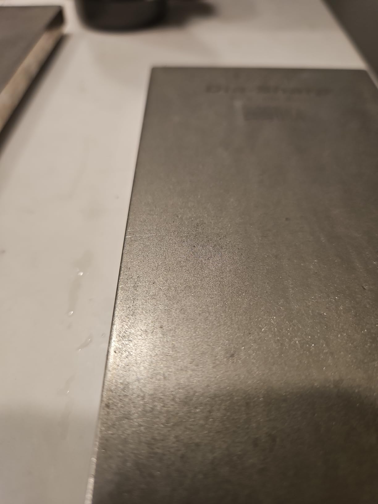 DMT D8F Dia-Sharp Bench Stone - Diamond Knife Sharpener for the Workshop, Jobsite or Kitchen - Fine - Flat Diamond Sharpening - Non-Slip Knife Sharpener- Made in the USA - 8 x 3 x 0.38 Inches customer photo 1