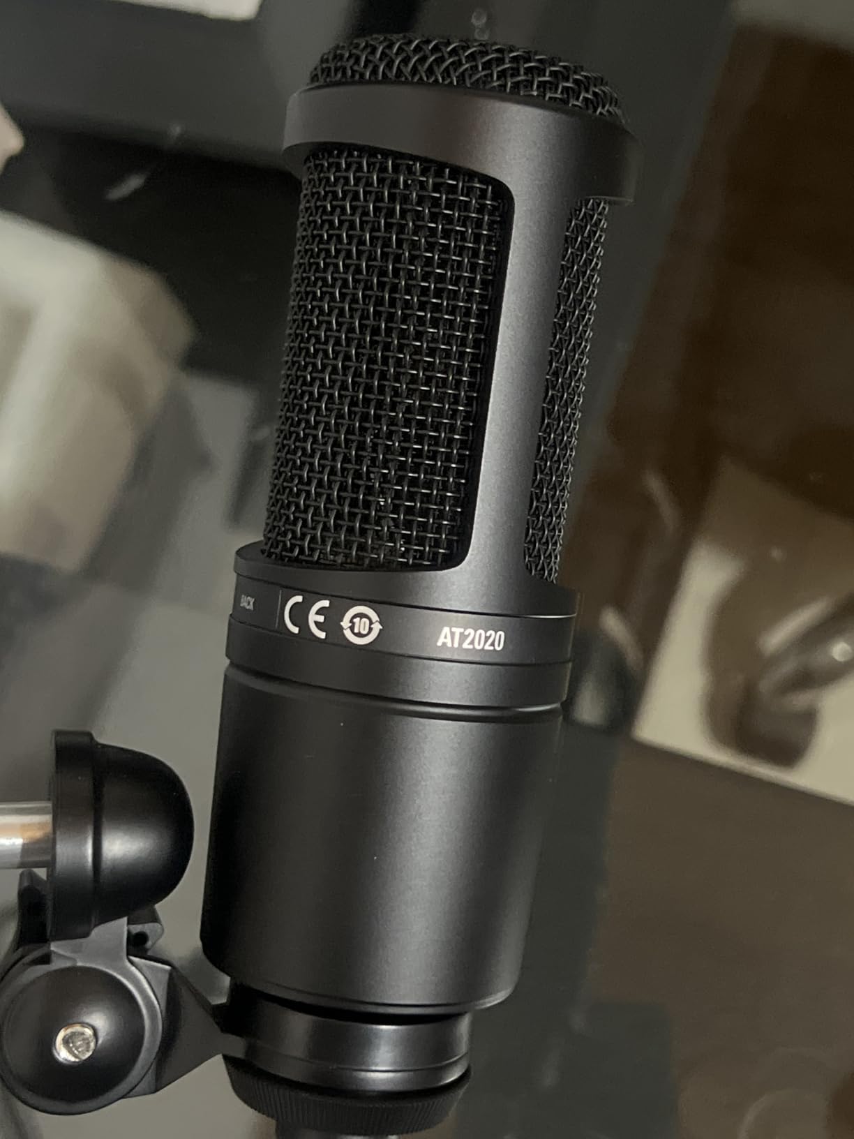 Audio-Technica AT2020 Cardioid Condenser Studio XLR Microphone, Ideal for Project/Home Studio Applications, Black customer photo 2