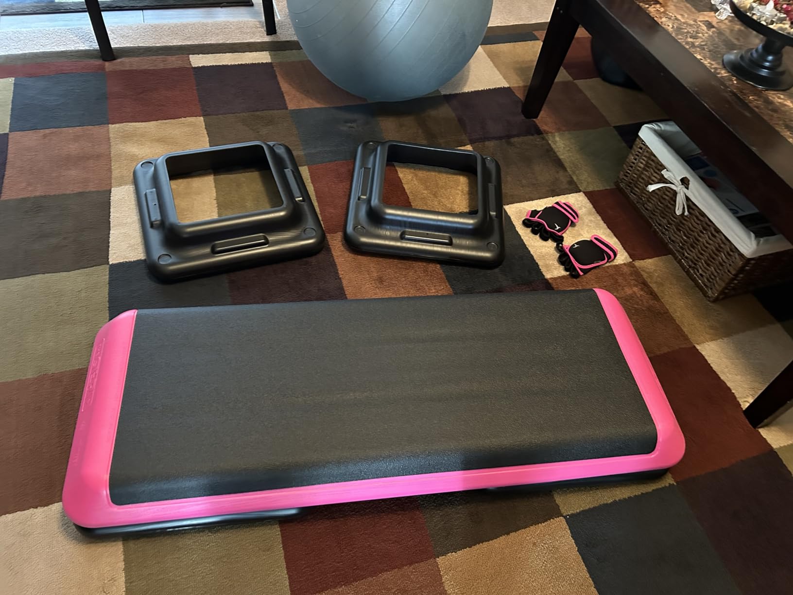 The Original STEP Exercise Step Platform, Health Club Size Stepper for Exercise at Home with 4 Stackable Risers for Height Adjustments customer photo 2