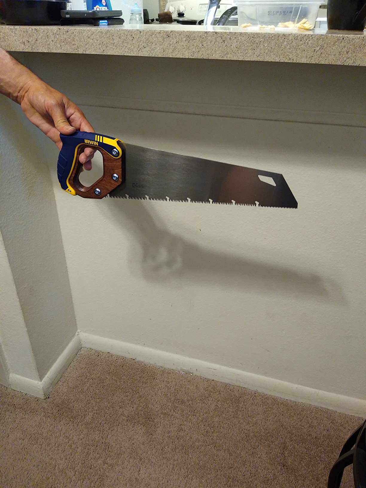 IRWIN Hand Saw, Coarse Cut, ProTouch Handle, 15-Inch (2011201) customer photo 2