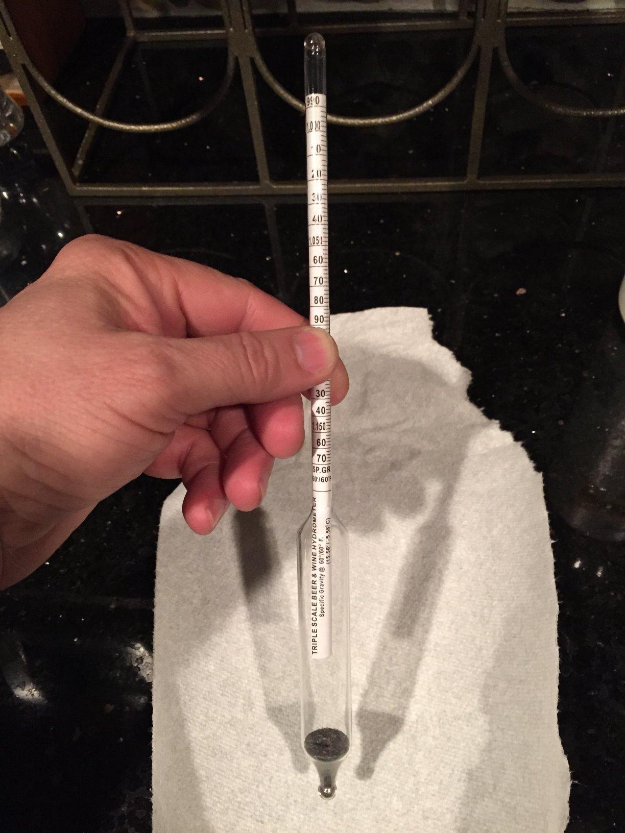 FastRack Triple-Scale Hydrometer - ABV Hydrometer - Specific Gravity Hydrometer to accurately Test ABV and the Specific Gravity of Your Wine, Beer, Mead or Kombucha customer photo 2