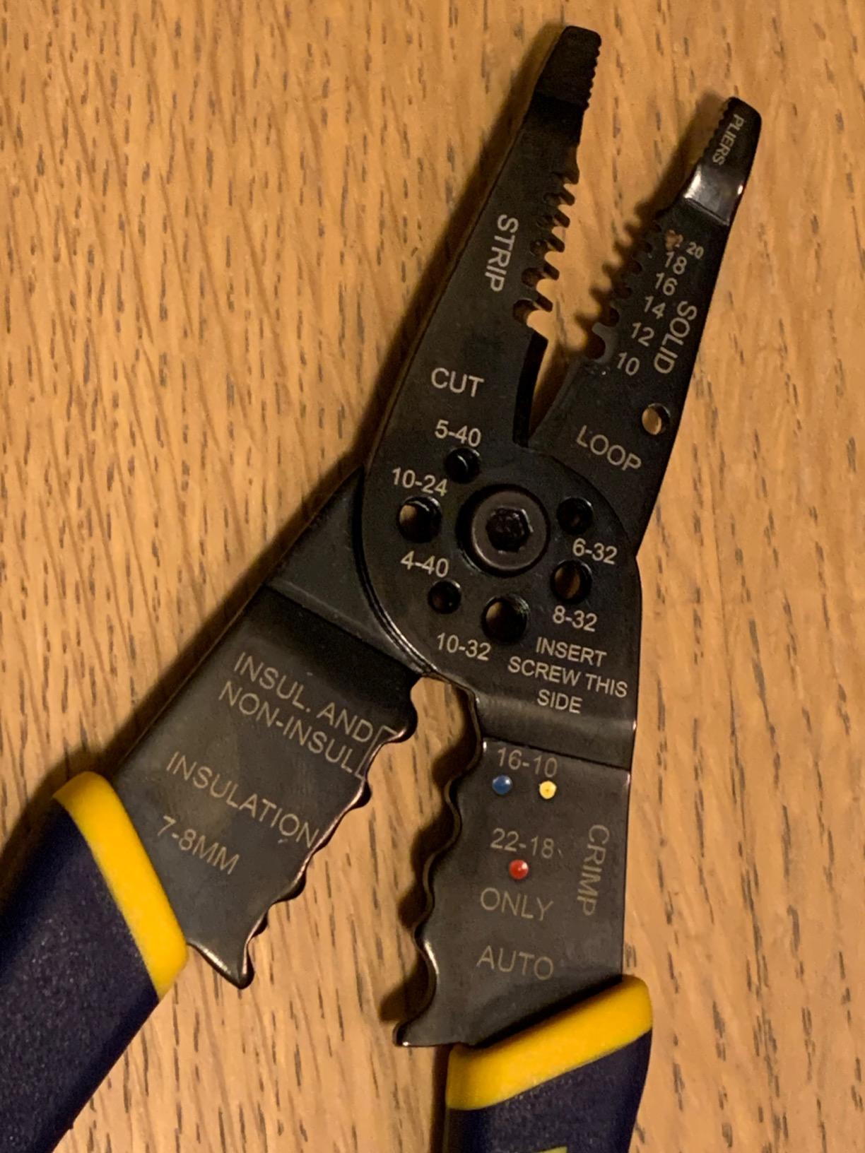 IRWIN Vise-Grip Wire Stripper, 8 Inch, Cuts 10-22 AWG, Plier Style Nose, ProTouch for Comfort, Blue (2078309) customer photo 2