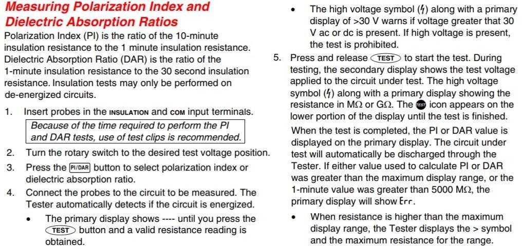 Fluke 1507 Digital Megohmmeter Resistance Tester for Advanced Industrial and Electrical Testing, Test Voltages: 50V, 100V, 250V, 500V, 1000V customer photo 1