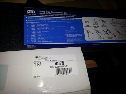 OTC 4579 9-Way Slide Hammer Puller Set w/5 lb. Hammer, Multiple Attachments customer photo 2