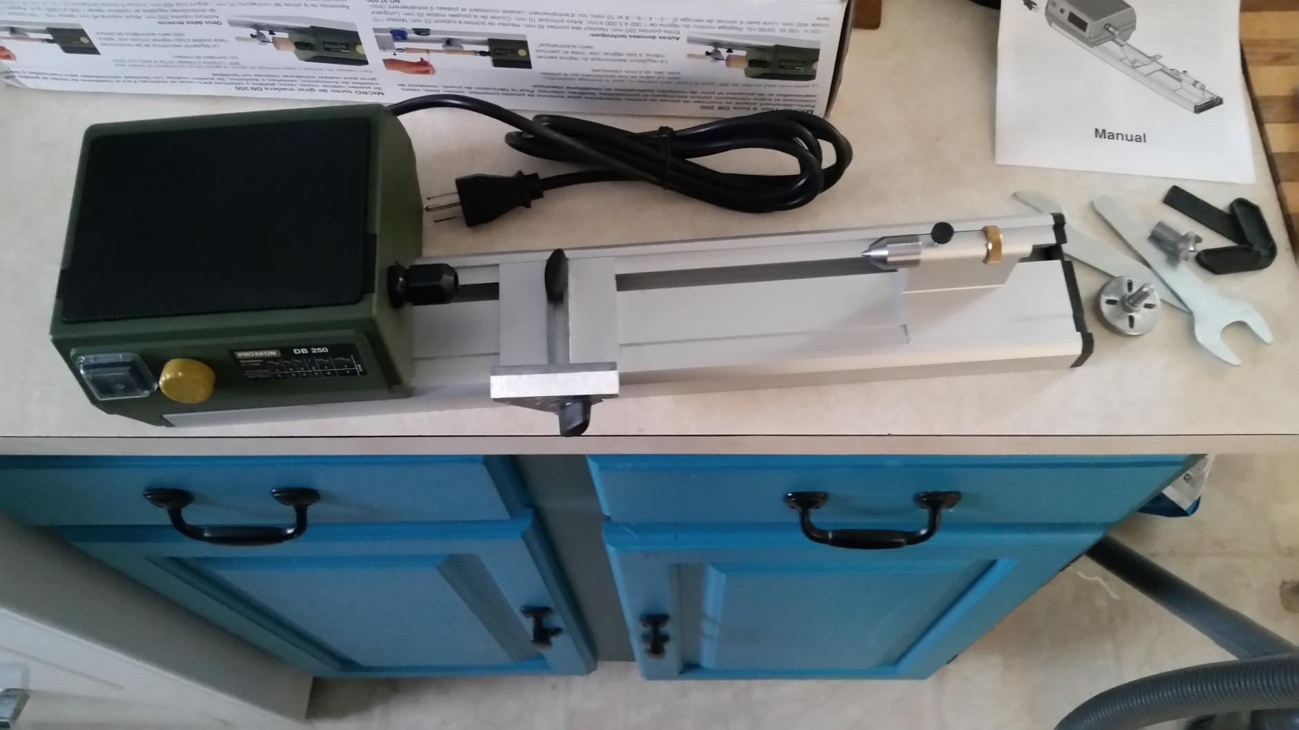 Proxxon 37020 DB 250 MICRO Woodturning Lathe customer photo 2