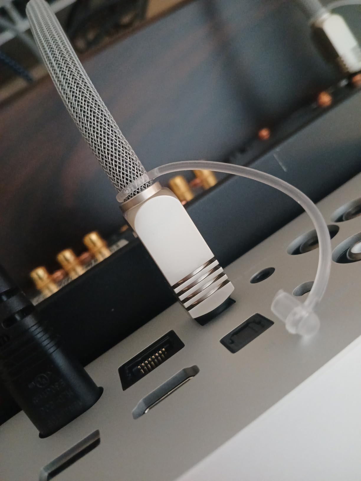 Premium S/PDIF (Toslink) Digital Optical Audio Cable - Silver - 6ft customer photo 1