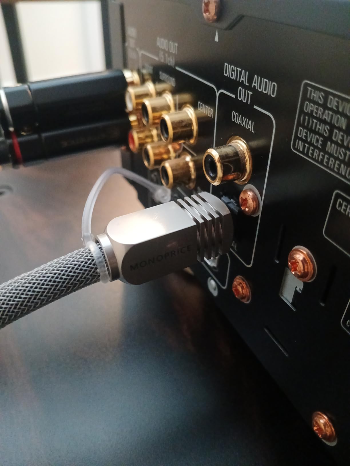 Premium S/PDIF (Toslink) Digital Optical Audio Cable - Silver - 6ft customer photo 2